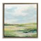 Stupell Industries Pastel Meadow Landscape Framed Floater Canvas Wall Art Design by June Erica Vess